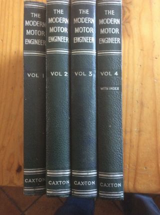 Vintage Car The Modern Motor Engineer By Arthur W Judge All 4 Volumes