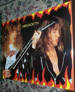 Megadeth Vintage Mustaine Erickson Live Poster