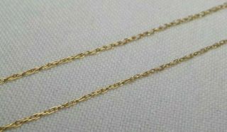 Vintage Fine 14k Solid Yellow Gold Double Chain Link Necklace 19 Inch Mkd Dol