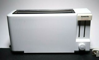 Vintage Rowenta Single Slot Toaster Tp - 100 Made In West Germany Long - Slot White