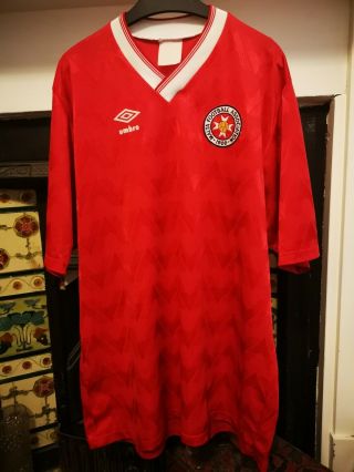 Vintage Malta Football Shirt 80s 90s Umbro Retro Jersey Xl Men