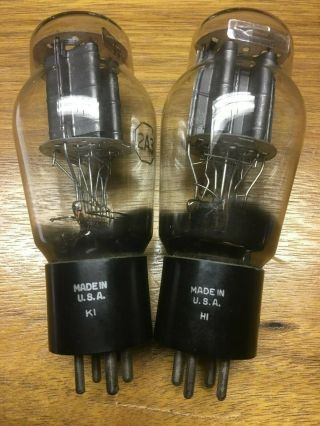 STRONG MATCHED PAIR 1940 ' s RCA 2A3 - $1 2