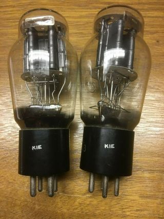MATCHED PAIR 1940 ' s RCA 2A3 (US NAVY CRC 2A3) Test better than NOS $1 3