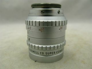 Bell & Howell Comat 1 " F1.  9 C Mount Lens