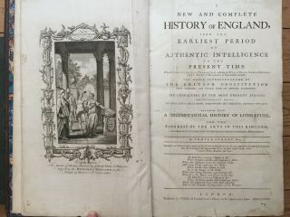 1774 & Complete History Of England By Temple Sydney With 101 Plates