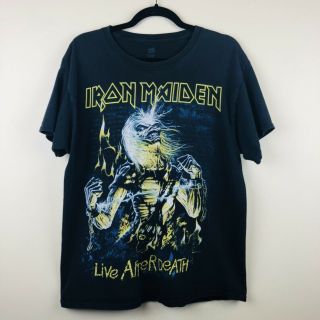Iron Maiden Live After Death 1985 Album Metal Rock & Death Vintage T - Shirt L