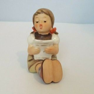 Vintage Collectible Goebel Hummel Figurine " Girl Reading Sheet Music "