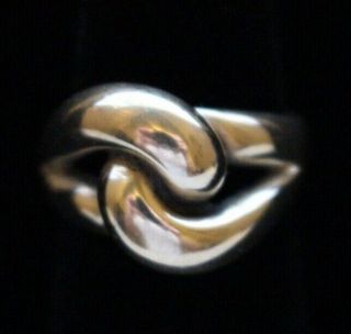 Vintage Retired James Avery Sterling Silver Cadena Knot Ring Size 6.  5