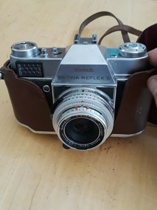 Vintage Kodak Retina Reflex S Camera Retina Curtagon 35mm F/2.  8 Schneider Lens