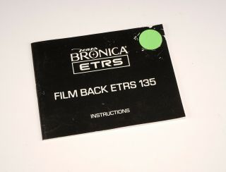 Bronica ETRSi 645 User ' s Guide,  Manuals,  Focusing Screen ETRS SQ - Ai GS - 1 6