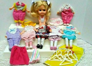 Sweetie Pops Party Time Doll With Seven Outfits & More Vintage Playskool 1986