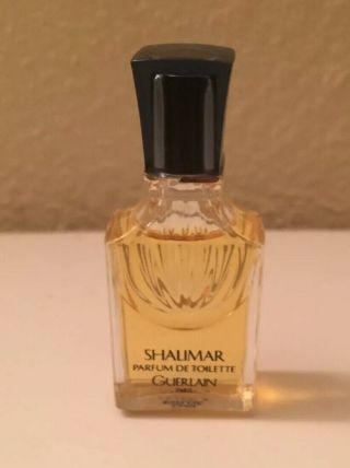 Vintage Guerlain Shalimar Parfum De Toilette.  25 Oz Mini Splash Perfume 95 Full