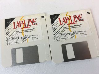 Vintage IBM / MAC : LAP - LINK Macintosh Software Including Cables and Floppys 5
