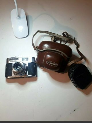 Vintage Vuighandar Vito Bl Camera With Light Meter In Leather Case