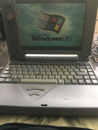 Vintage Toshiba Satellite T2130cs Laptop Windows 98 Ms Dos Retro Gaming