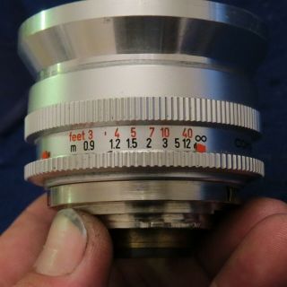 Vtg Schneider - Kreuznach Curtagon 28mm f/4 Lens Compur for Kodak Retina Reflex 5