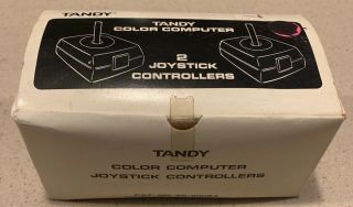 Radio Shack Trs - 80 Tandy Color Computer Joystick Game Controllers 26 - 3008a Nib