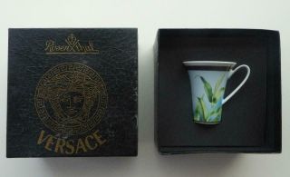 Vintage Rosenthal Versace Jungle Porcelain Cup And Saucer: Medusa Box