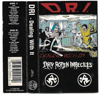 D.  R.  I.  Dealing With It Vintage Cassette Slayer Cromags Possessed Anthrax Misfits