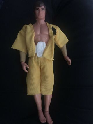 Vintage 1971 Mattel Big Jim Figure With Outfit