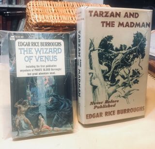 Edgar Rice Burroughs Tarzan And The Madman And Wizard Of Venus 1st Ed’s.