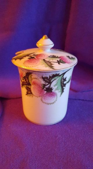 Vintage Rossetti Chicago Usa Jam Server/ Sugar Bowl; Hand Painted;occupied Japan