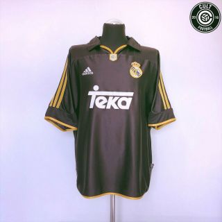 Raul 7 Real Madrid Vintage Adidas Away Football Shirt Jersey 1999/01 (xl)