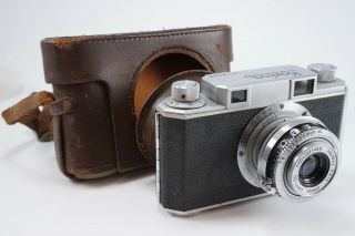Konica 1a Vintage 35mm Rangefinder Camera W/ Hexar 50mm F3.  5 Lens