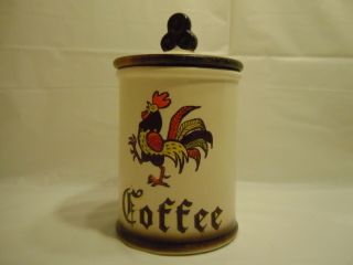 Vintage Metlox Poppytrail Rooster Coffee Canister