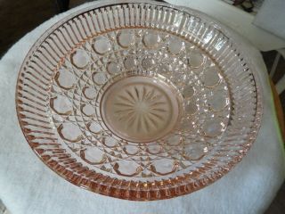 Vintage Pink Depression INDIANA GLASS CANDY DISH WITH LID Windsor Pattern 3