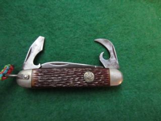 VINTAGE ULSTER USA BSA BOY SCOUTS CAMP SURVIVAL KNIFE WITH LANYARD 4
