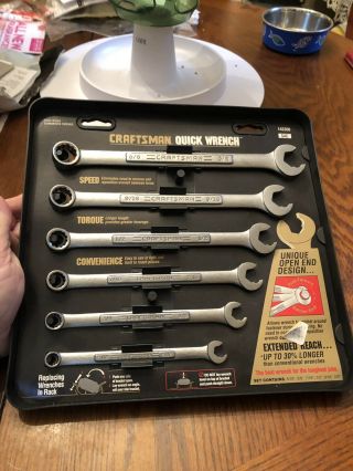 Vintage Craftsman Quick Wrench Set In Old Stock