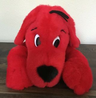 Vintage Scholastic Clifford The Big Red Dog 20” Plush Animal 1997
