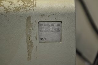 Vintage IBM 5291 Terminal w/ Keyboard IBM Monochrome Green Monitor - No Power On 4