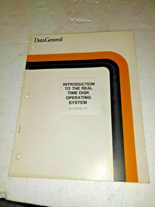 1975 Data General Nova Vintage Computer Intro To Rdos Operating System