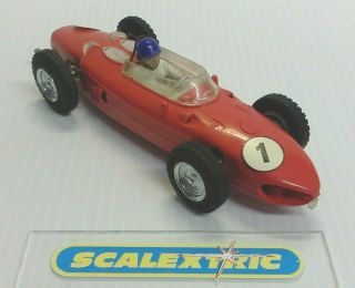 SCALEXTRIC Tri - ang Vintage 1960s C62 FERRARI 156 ' Sharknose '  English 3