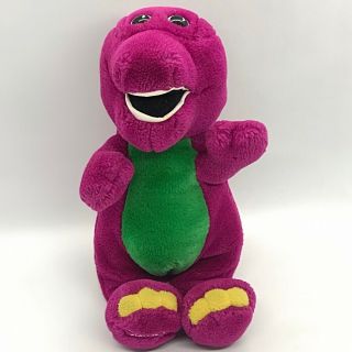 Vintage Barney Plush Stuffed Animal Toy The Purple Dinosaur 10” Lyons Group 1992