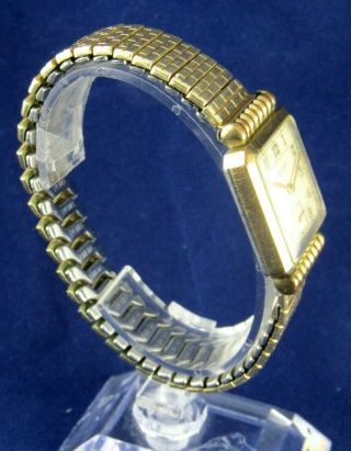 Vintage 1930 ' s Elgin Art Deco Gold Plated 15 Jewels Hand - Winding Men ' s Watch 3