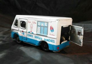Vintage Mister Softee Ice Cream Friction Tin Truck 1960’s Advertising Toy 5