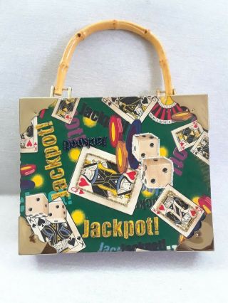 Romeo Roma Vintage Cigar Box “jackpot Theme” Storage Cool Box Bag Purse Handbag
