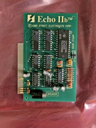 Echo Iib Sound Card For Echo Speech Synthesizer For Apple Ii Computers
