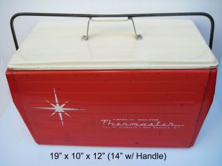 Mid - Century Thermaster Cooler By Poloron.  Picnics,  Camping,  Vintage Rv Rallies