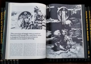 1970 MAN MYTH & MAGIC Illustrated SUPERNATURAL Encyclopedia Complete Set OCCULT 5
