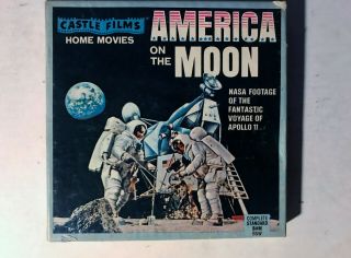 Vintage 1969 Apollo 11 Castle Films America On The Moon 8mm Film
