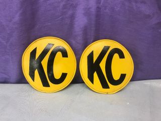 Kc Off Road Hi - Light Covers 2 Vintage Yellow 6” Lights