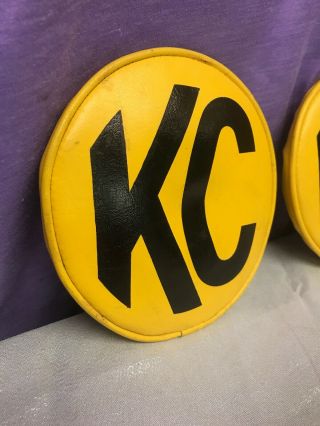 KC Off Road Hi - Light Covers 2 Vintage Yellow 6” Lights 2