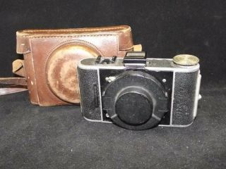 Rare Vintage F Deckel Korelle Folding Camera w/Enoldar 4.  5 f=7.  5cm & Case - 1931 2