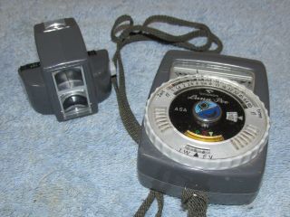 Vintage Gossen Luna Pro Camera Light Meter W/angle Attachment J0878