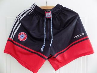 Fc Bayern Munich Adidas Retro Vintage Old School Shorts Bunesliga Germany Sports