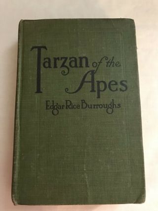 Tarzan Of The Apes By Edgar Rice Burroughs Publisher A.  L.  Burt Co.  Early Reprint